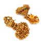 Aadita Gold-Toned Stone-Studded Temple Jewelry Set - Swadesiicart