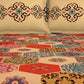 SPACES Aurum Orange Ethnic Motifs Pure Cotton 140 TC Queen Bedsheet with 2 Pillow Covers - Swadesiicart