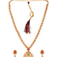 Saraf RS Jewellery Gold-Polished South Indian Imitation Bridal Temple Jewellery Set - Swadesiicart
