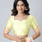 Vastranavya Yellow Mandala Print Free Hand Ready to Wear Saree | Swadesiicart