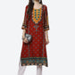 Biba Women Rust Floral Printed Kurta - Swadesiicart