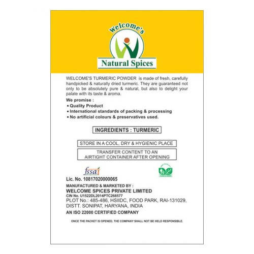 Welcome’s Natural Spices Turmeric Powder - Swadesiicart