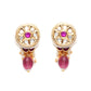Kundan Studs with Stones (Gold) - Ruby Raang | Swadesiicart