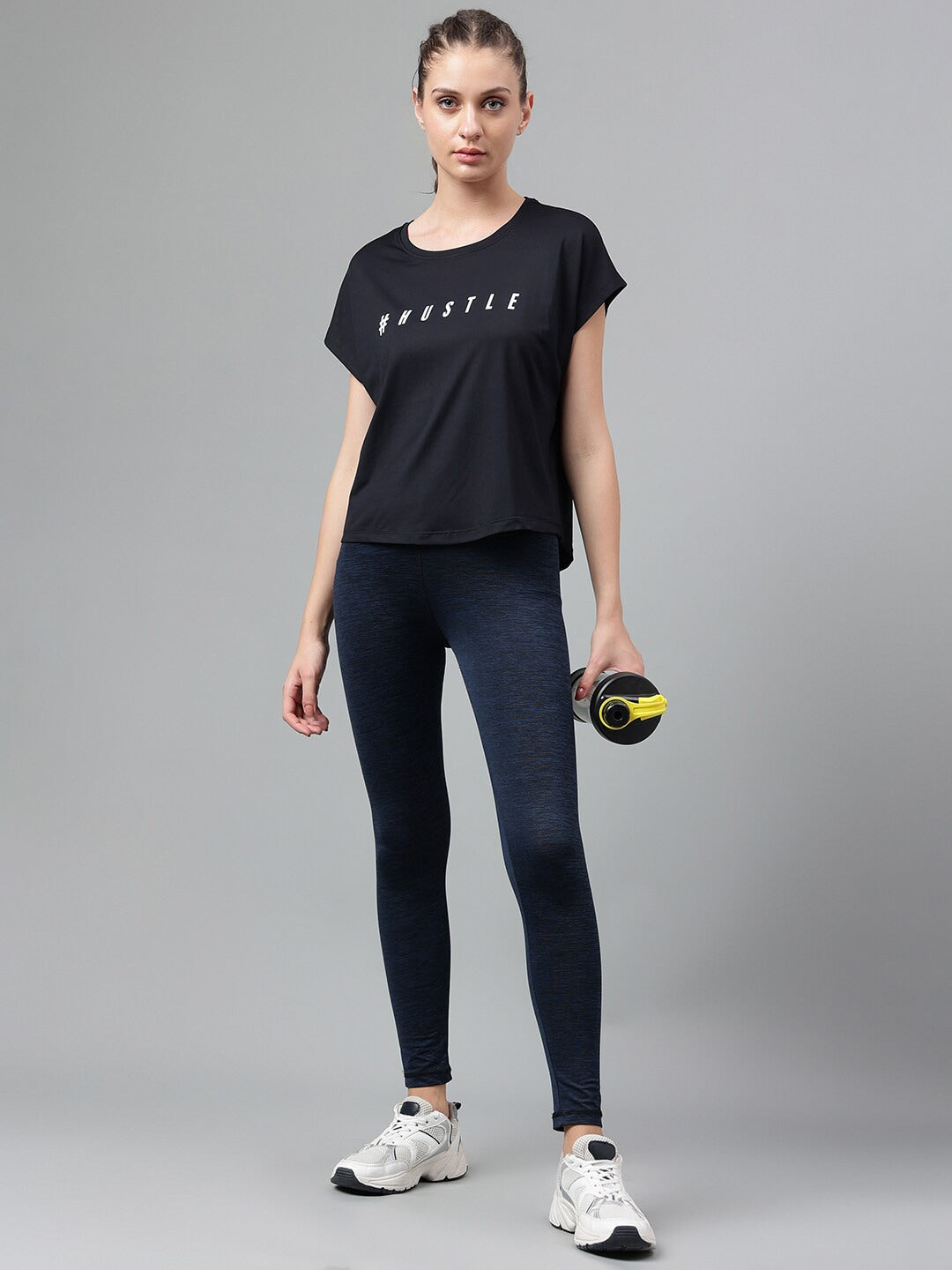 MKH Typography Printed Extended Sleeves Dri-FIT Relaxed Fit T-shirt - Swadesiicart