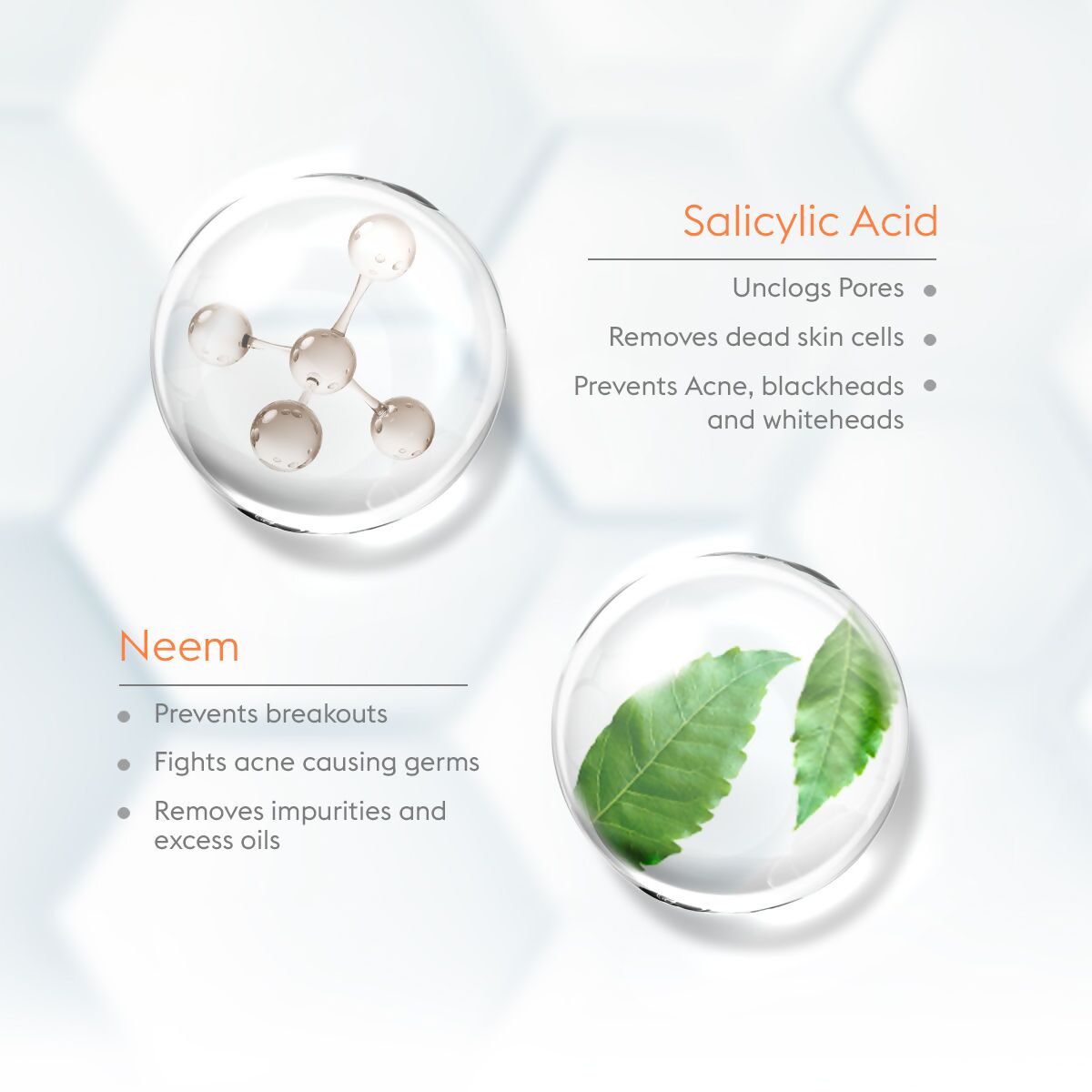 VLCC Acne Defense Serum Face Wash with Salicylic Acid Serum & Neem - Swadesiicart