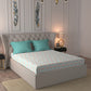MYTRIDENT Orange Blue Ethnic Motifs Pure Cotton 120 TC Queen Bedsheet With 2 Pillow Covers - Swadesiicart