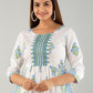 Kalini Floral Printed Pleated Gotta Patti Kurta with Trousers - Swadesiicart