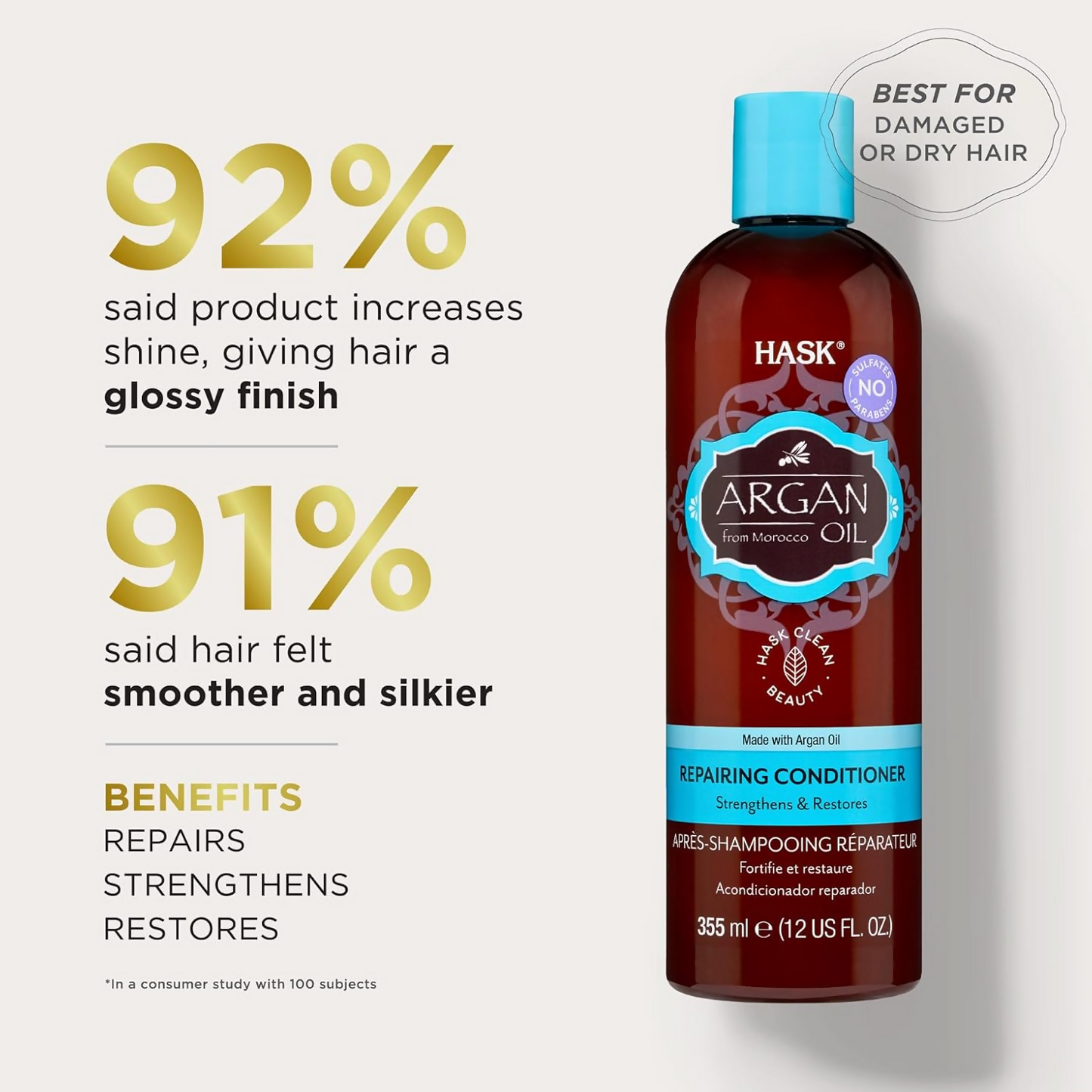 HASK Argan Oil Repairing Conditioner | Swadesiicart
