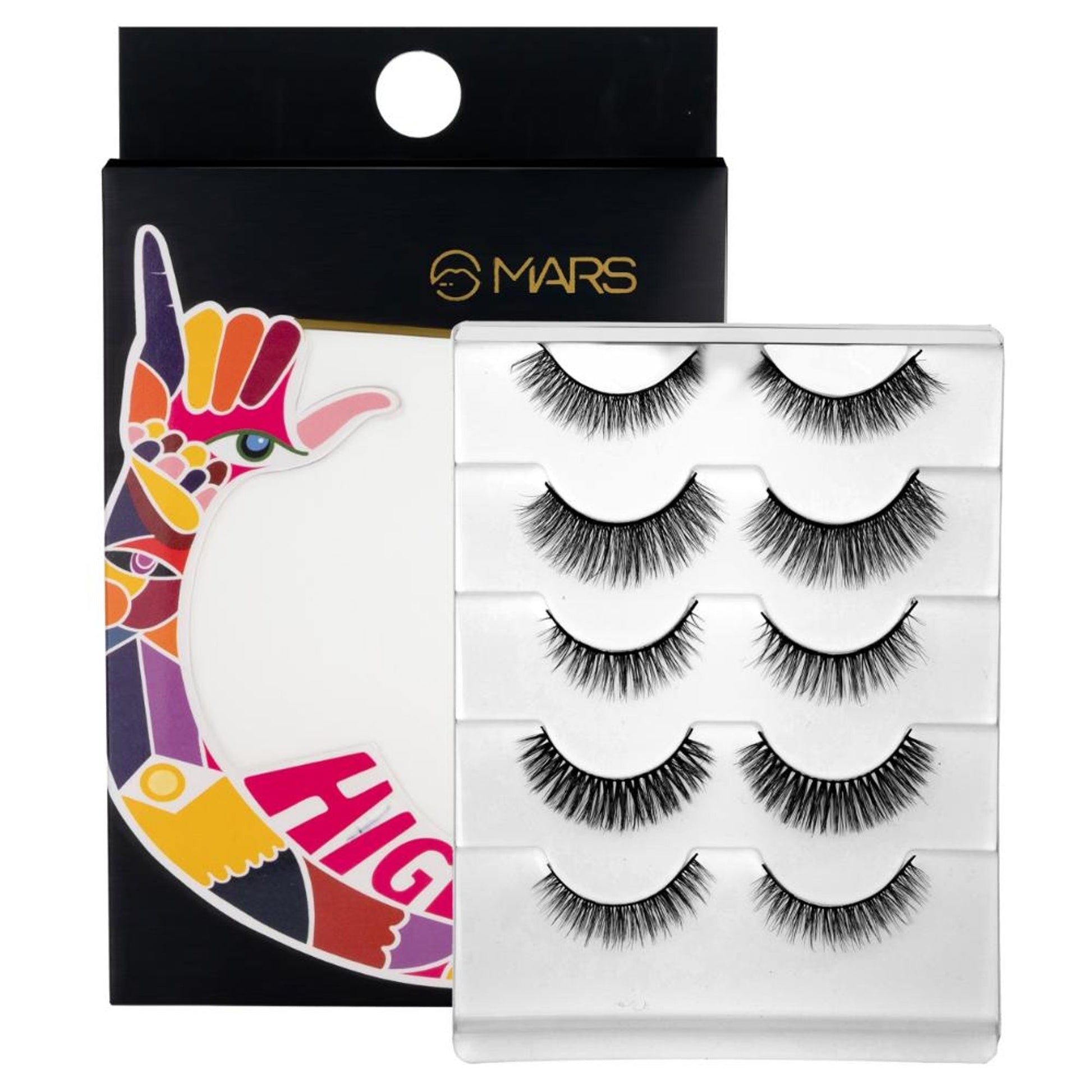 MARS Cosmetics Highlash False Eyelashes Set - 01 Natural - Swadesiicart