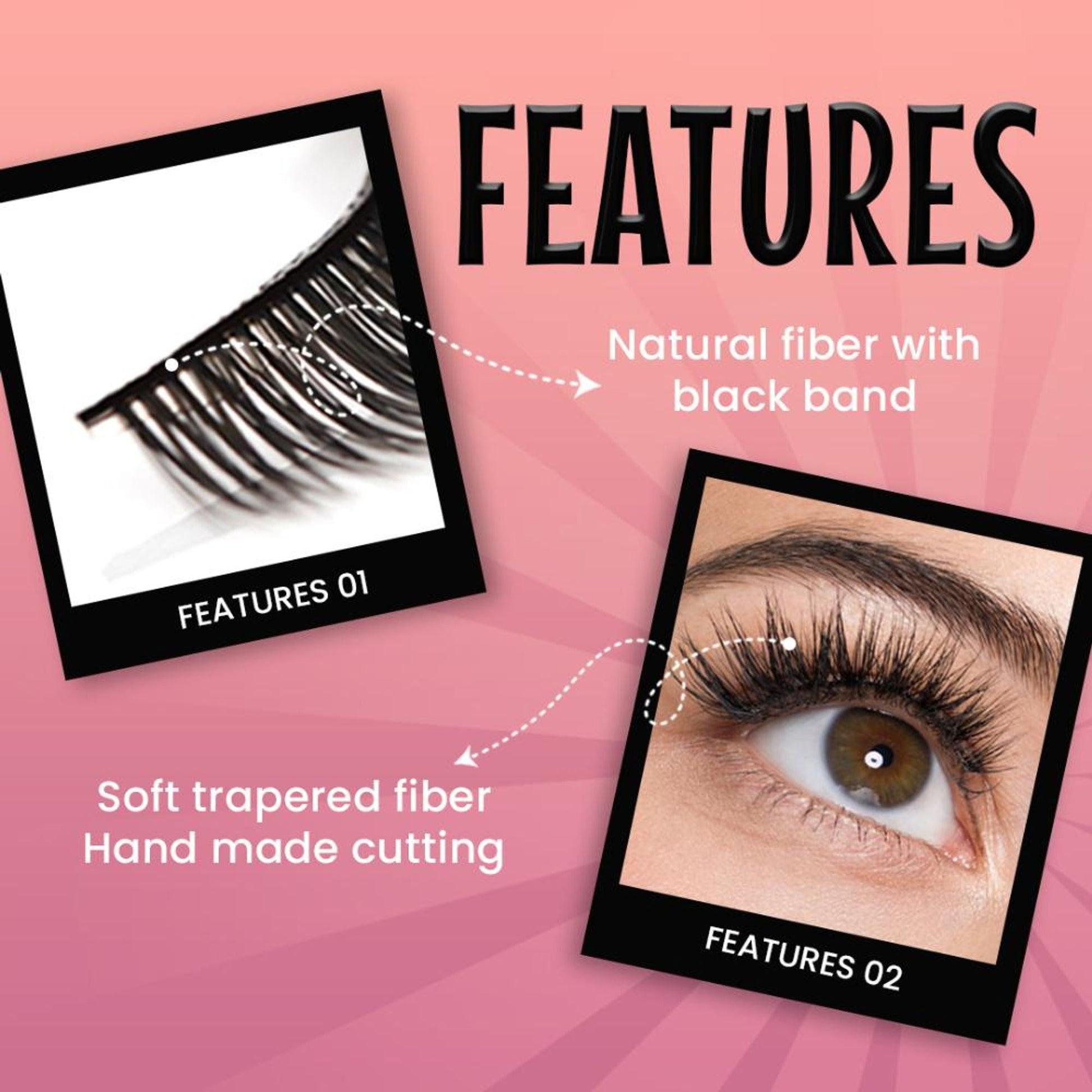 MARS Cosmetics Highlash False Eyelashes Set - 01 Natural - Swadesiicart