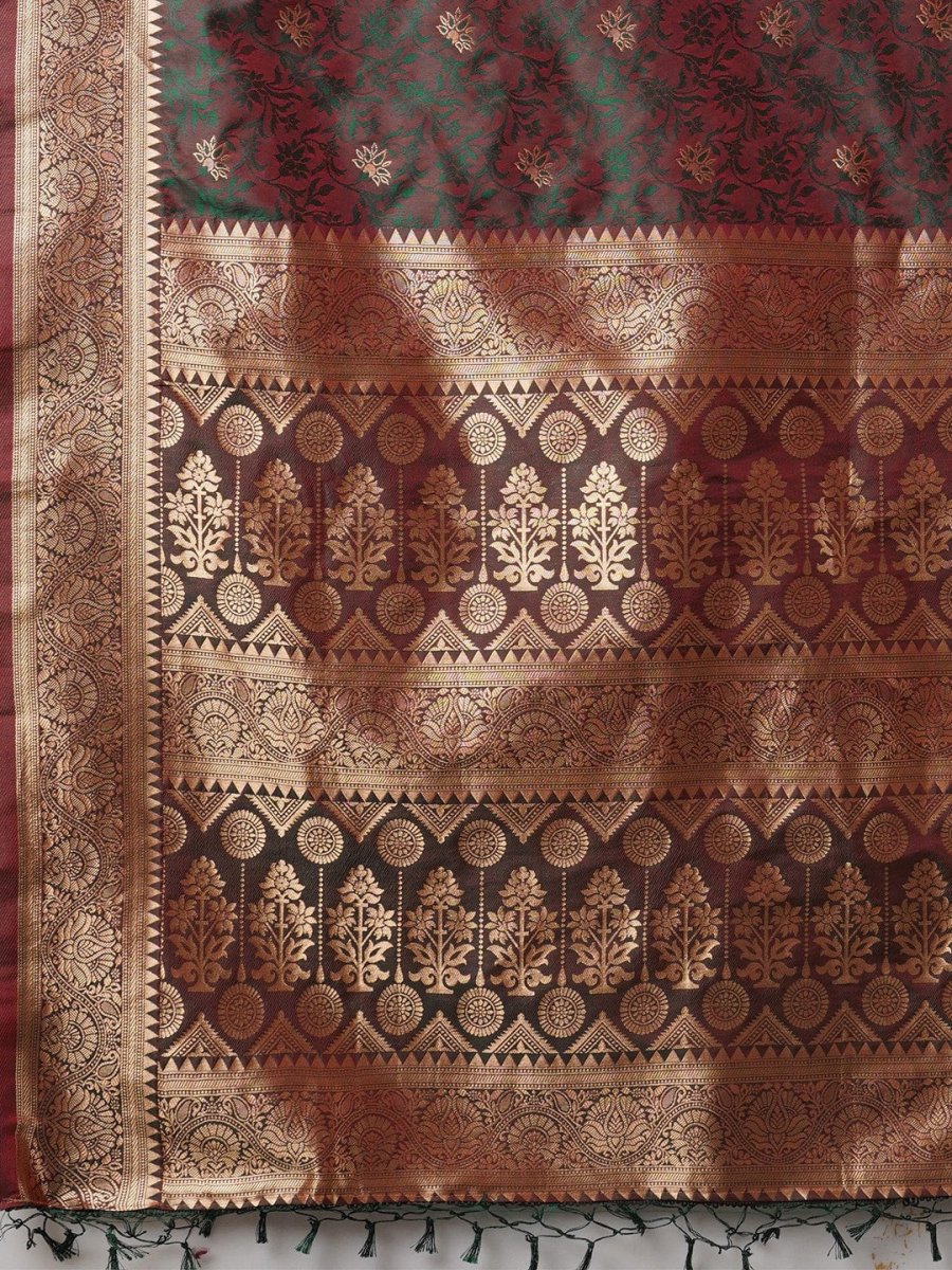 Anouk Woven Design Zari Banarasi Saree | Swadesiicart