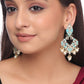 Shoshaa Turquoise Blue Contemporary Drop Earrings For Women - Swadesiicart