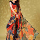Tikhi Imli Abstract Printed Ready To Wear Saree | Swadesiicart