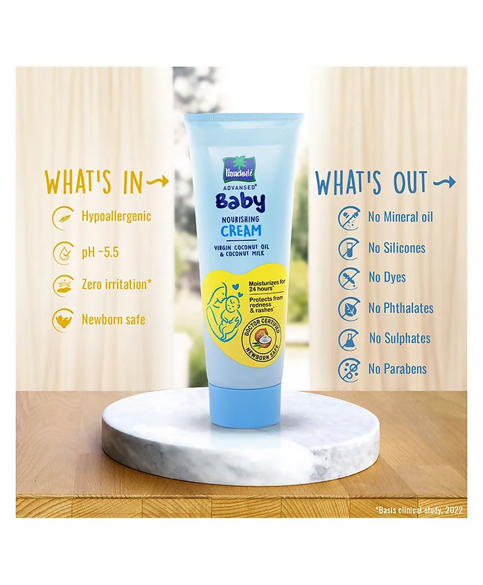 Parachute Advansed Baby Nourishing Face Cream - Swadesiicart