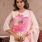 Ethnic Festive Wear Taby Silk White Stitched Suit With Dupatta - Tanisha | Swadesiicart