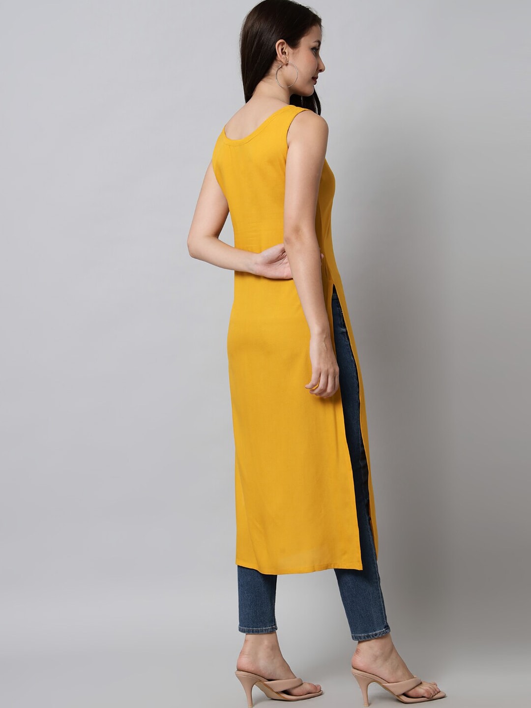 Kalini Women Yellow Kurta - Swadesiicart