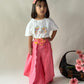 ArthLife Pink White Cycle Embroidered Co-Ord Set - Swadesiicart