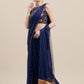 Tikhi Imli Blue Embellished Saree | Swadesiicart