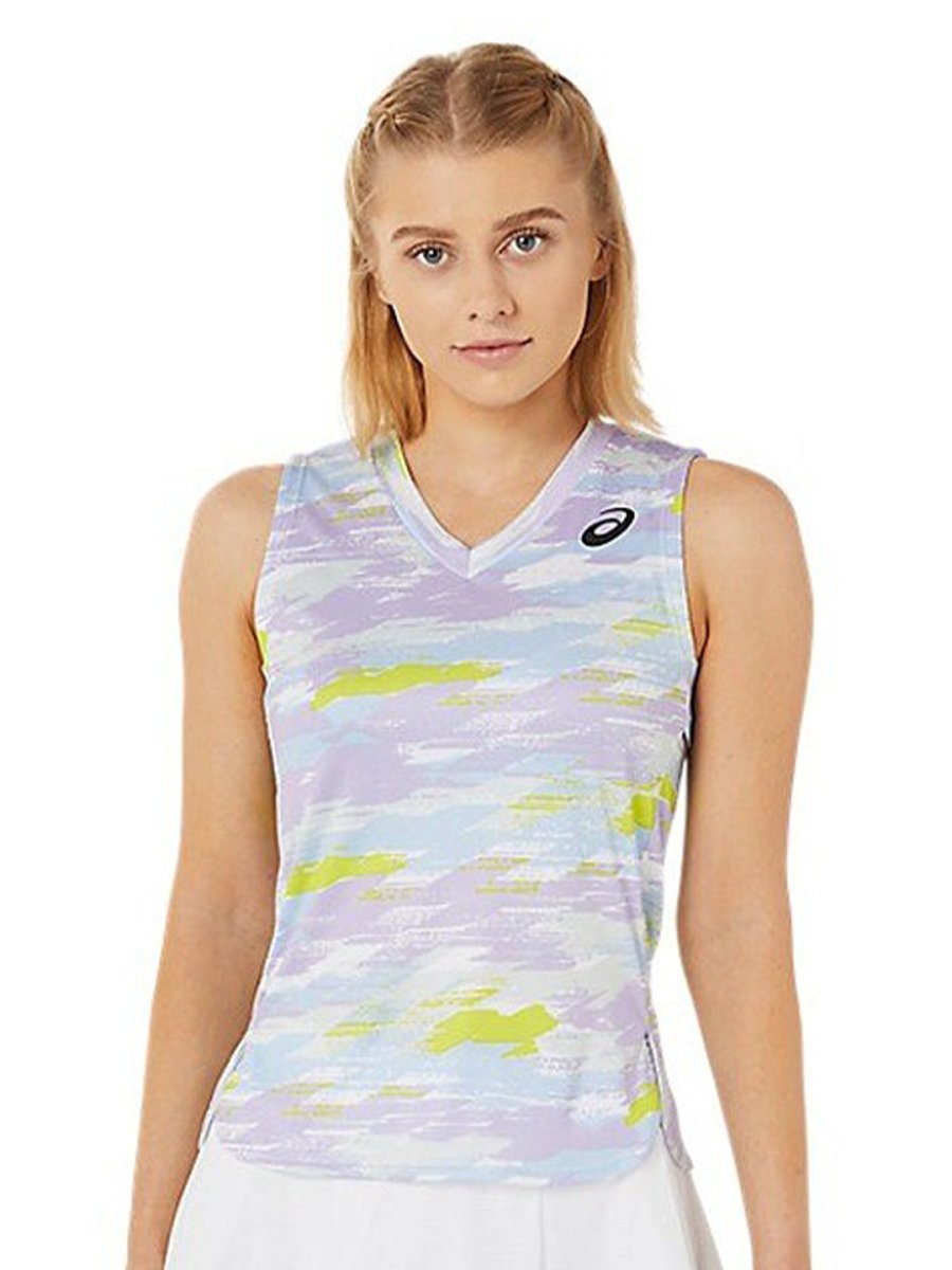 ASICS Match Graphic SS Printed V-Neck T-Shirt | Swadesiicart