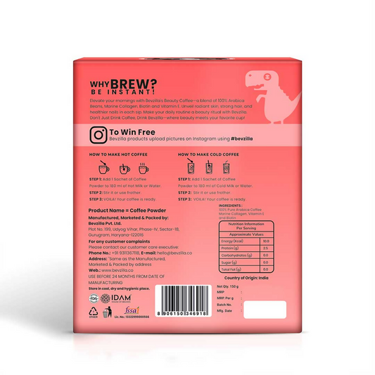 Bevzilla Beauty Coffee | Swadesiicart