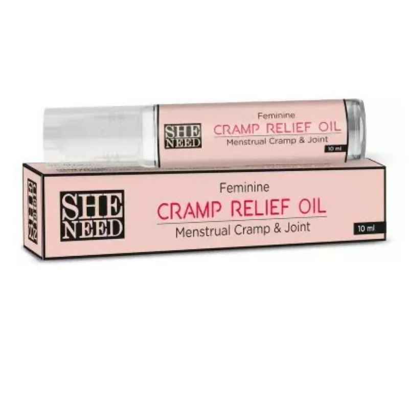 SheNeed Feminine Cramp Relief Oil for Period Cramps & Leg cramps | Swadesiicart