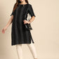 Anouk Women Striped Keyhole Neck Cotton Kurta - Swadesiicart