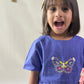 ArthLife Mustard Purple Butterfly Embroidered Co-Ord Set - Swadesiicart