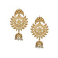 Joban Fashion Women Matte Gold Brass Earrings | Swadesiicart