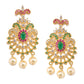 Saraf RS Jewellery Women Gold-Toned & Multi-Coloured CZ-Studded Handcrafted Jewellery Set - Swadesiicart