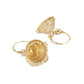 Gold-Polished Alloy Hoop And Jhumki Earrings - The Pari - Swadesiicart