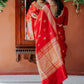 Kalini Floral Woven Design Zari Banarasi Saree | Swadesiicart