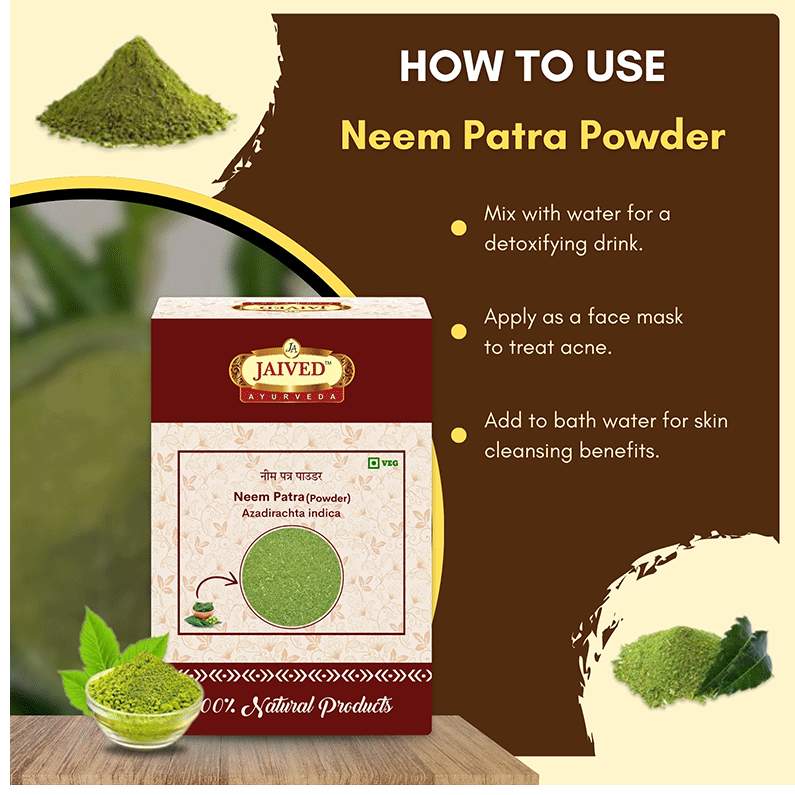 Jaived Ayurveda Neem Patra Powder | Swadesiicart
