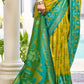 Shree Shyam Fashion Pochampalli Silk Mustrad Yellow Saree