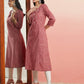 Aks Ethnic Motifs Embroidered Mirror Work Detailed Cotton Straight Kurta