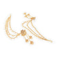 Shining Diva Gold-Polished Taselled Classic Jhumkas | Swadesiicart