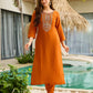 The52 Rust Women's Gorgeous Embroidered work Rayon Fabric Straight Kurta, Pant and Dupatta Set - Swadesiicart