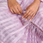 Tikhi Imli Striped Woven Design Saree | Swadesiicart