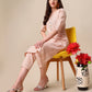 Kalini Women Woven Striped Thread Work Kurta with Trousers - Swadesiicart