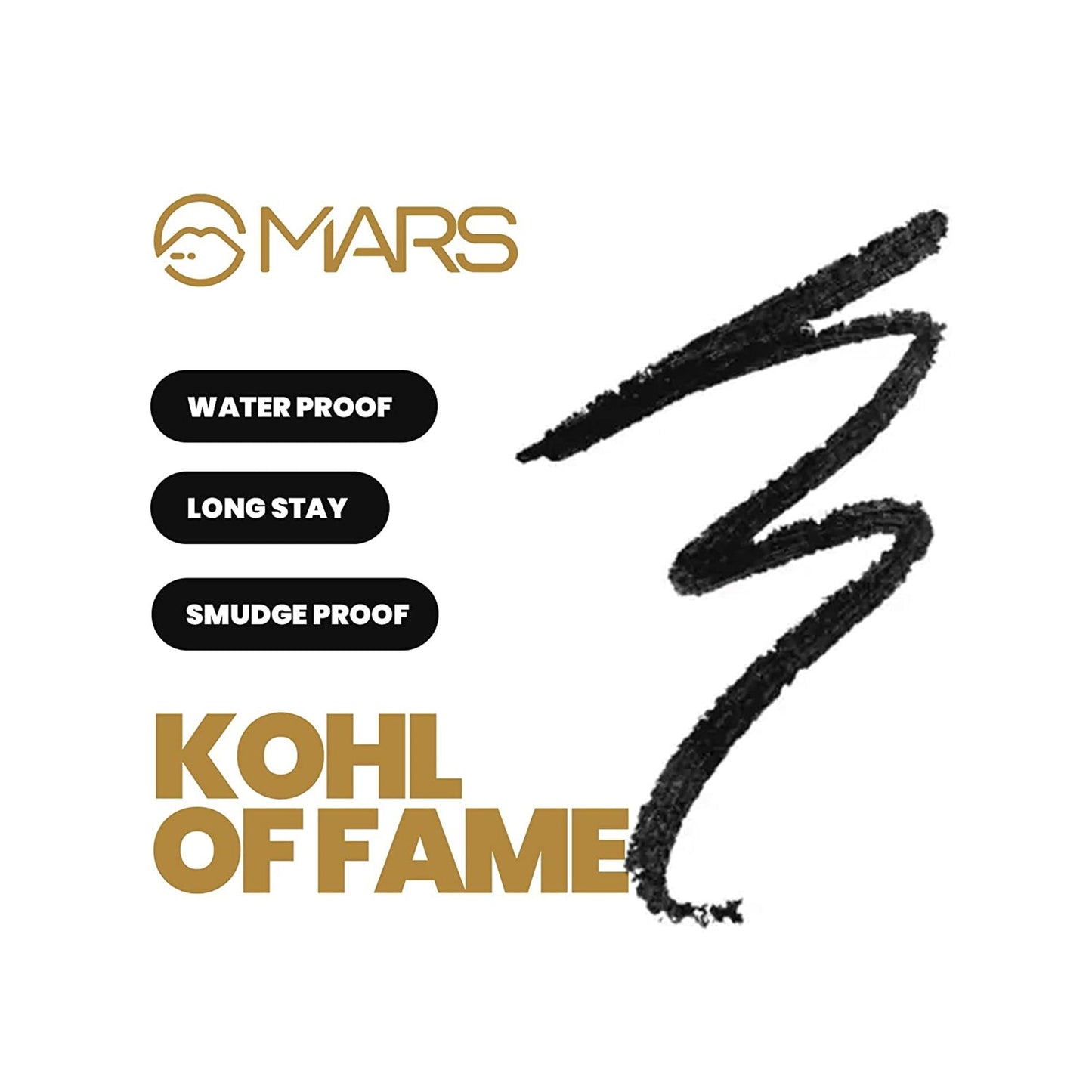 MARS Cosmetics Kohl Of Fame Kajal - Black - Swadesiicart