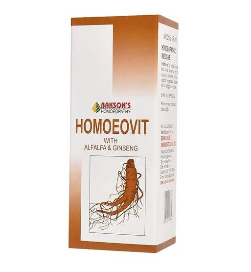 Bakson's Homeopathy Homoeovit with Alfalfa & Ginseng Syrup | Swadesiicart