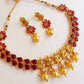 Pink Kemp Temple Necklace Set