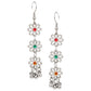 Cardinal Women Silver-Toned Pink & Yellow Stone Studded Jewellery Set - Swadesiicart