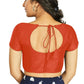 Aastha Fashion Women's Orange Art Silk Designer Festive Wear Readymade Blouse