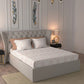 MYTRIDENT Nectarsoft Orange White Pure Cotton 400 TC King Bedsheet with 4 Pillow Covers - Swadesiicart