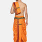 Sethukrishna Men Orange Readymade Dhotis | Swadesiicart
