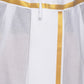 Sethukrishna Men White & Gold-Coloured Solid Readymade Cotton Dhoti Pant | Swadesiicart