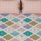 Story@home White & Peach-Coloured 180 TC Queen Bedsheet With 2 Pillow Covers - Swadesiicart