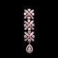 Saraf RS Jewellery Rose Gold-Polished American Diamond Studded Handcrafted Jewellery Set - Swadesiicart