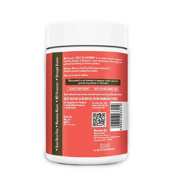Nutrisouk Solo XL-Arginine Tablets - Swadesiicart