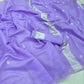 DEIANA'S Beautiful Designer Golden zari Soft Cotton Saree - Lavender - Swadesiicart